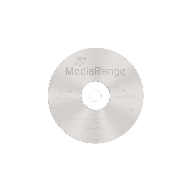CD-levy MediaRange CD-R 700MB/80min 52x
