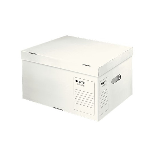 Arkistolaatikko L-koko Leitz Infinity - happovapaa, turvallinen ja pitkäikäinen asiakirjasäilytys