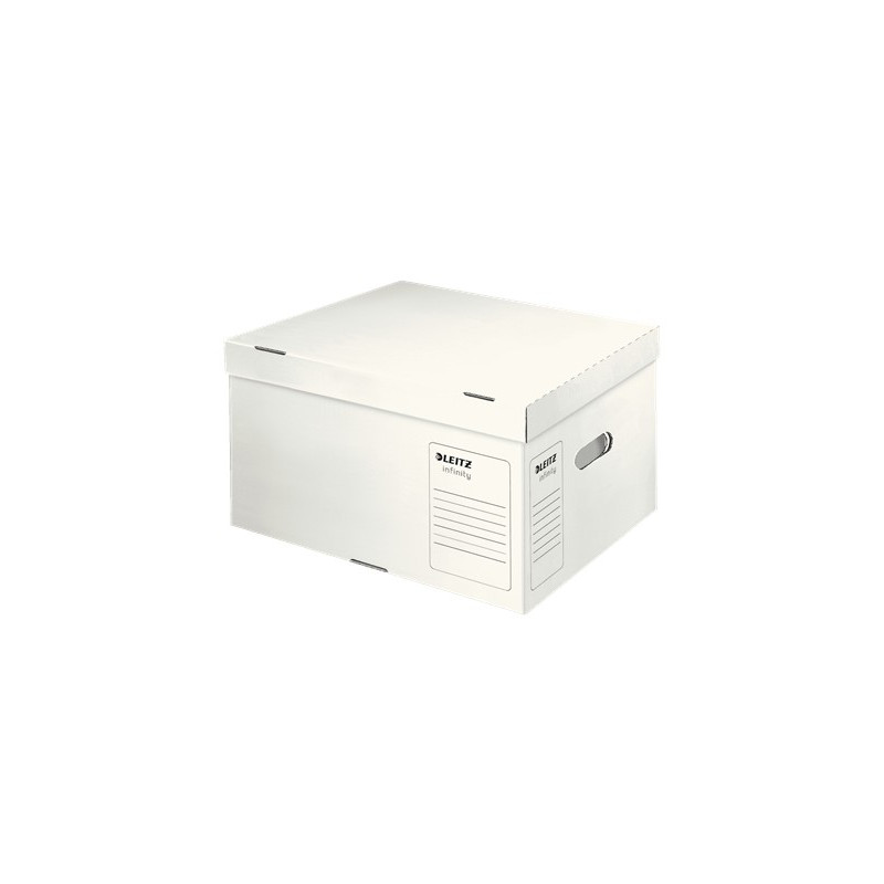 Arkistolaatikko L-koko Leitz Infinity - happovapaa, turvallinen ja pitkäikäinen asiakirjasäilytys