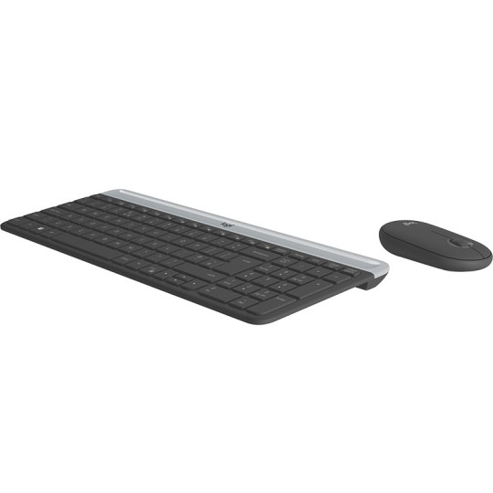 Langaton näppäimistö ja hiiri Logitech MK470 Musta