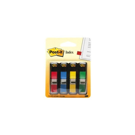 Post-It Index 683-4 12x43mm Teippimerkki-värilajitelma