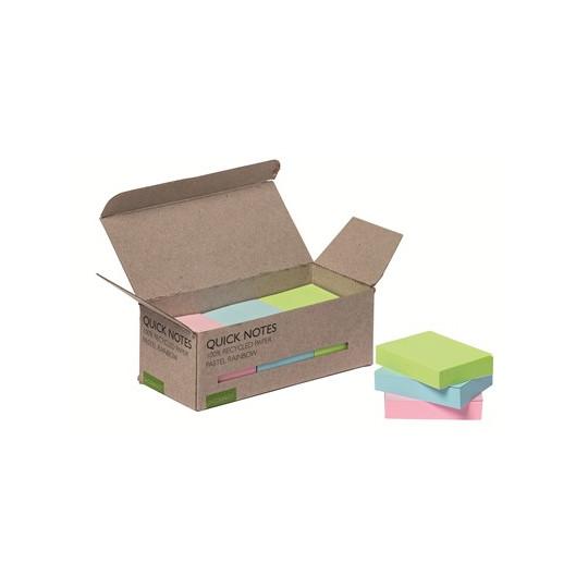 Viestilappu EKO 38x51mm Värilajitelma /12 nidettä