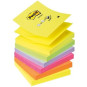 Viestilappu EKO 76x76mm Rainbow Post-It Z-Notes /6 nidettä