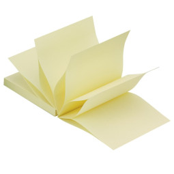Viestilappu 76x76mm Keltainen Pop-Up /12 nidettä
