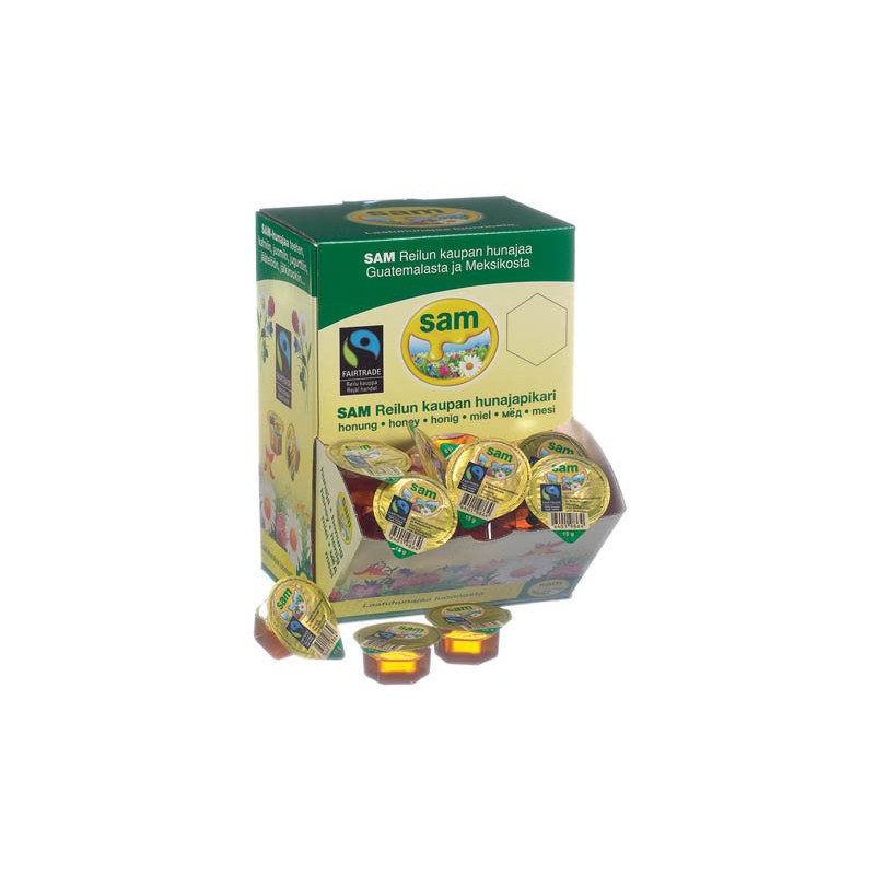 Hunaja 15g  Sam Annospikari /60kpl - Reilun kaupan luonnontuote