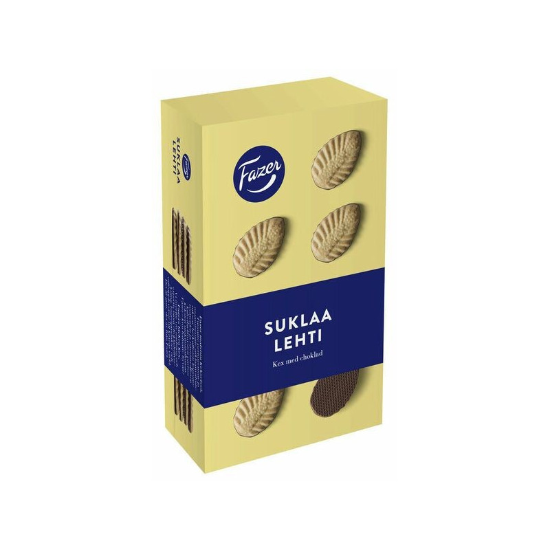 Fazer Suklaalehti 185g - Kevyt kuin puusta leijaileva lehti