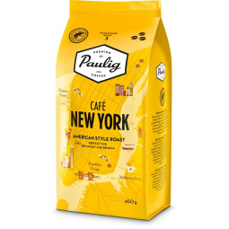 Kahvipapu 450g Paulig Café New York - keskitumma, vivahteikas ja hedelmäinen