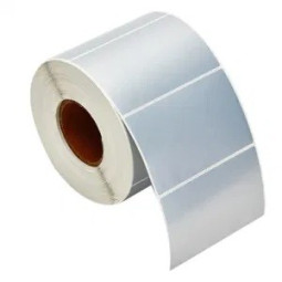 Kilpitarra 58x30mm PET Matt Silver /500kpl (rla)