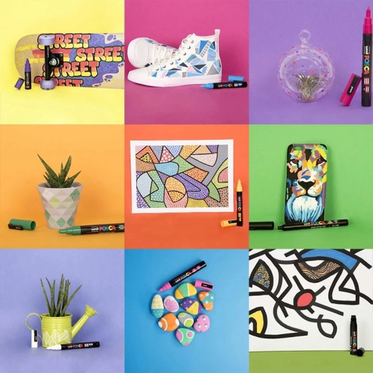 Maalikynä 2,5mm UNI Posca PC-5M Paint Marker - Kestävä ja peittävä mattapinta lähes kaikkeen merkintään.