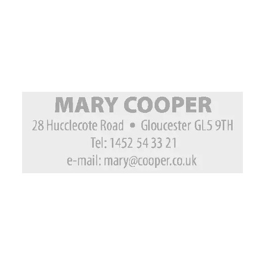 Leimasin Colop 20, omalla tekstilaatalla