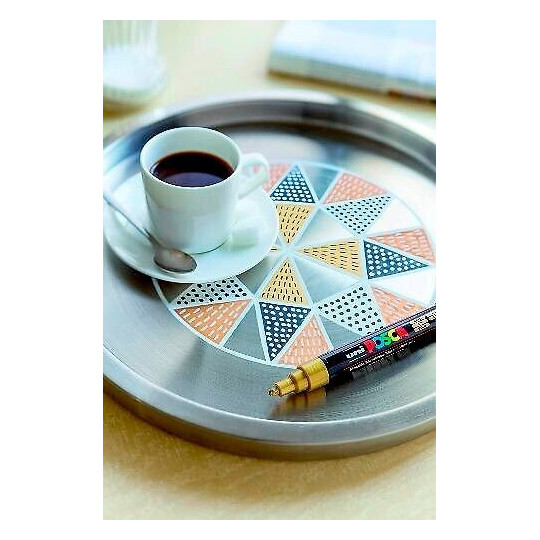 Maalikynäsarja 2,5mm /8kpl UNI PC-5M Posca Paint Marker, perusvärit kaiken merkintään.