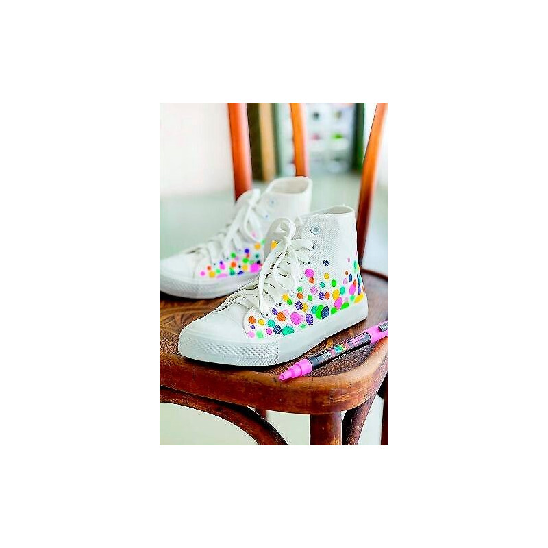 Maalikynäsarja 2,5mm /8kpl UNI PC-5M Posca Paint Marker, perusvärit kaiken merkintään.