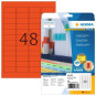Herma 4367 Punainen 45,7x21,2mm (A4 48-jakoinen)