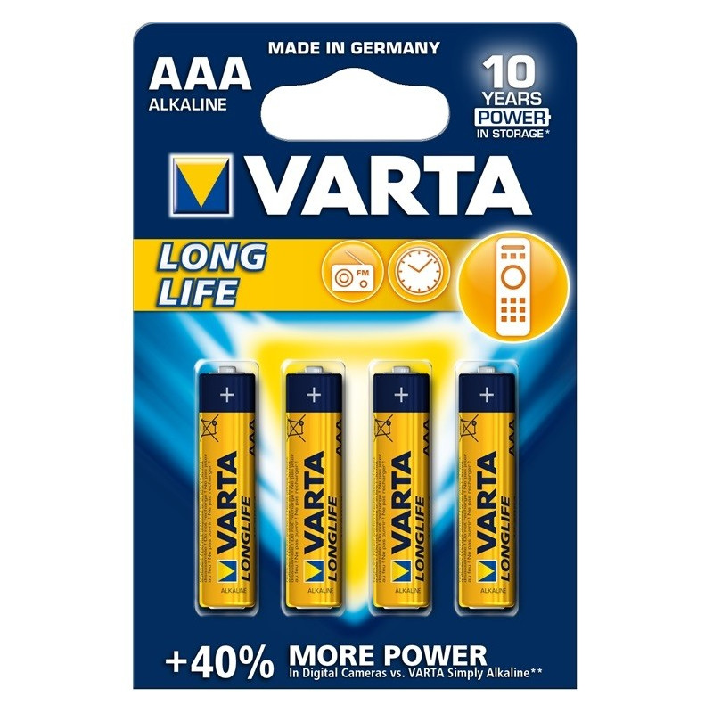 Paristo AAA LR03 /4kpl (pkt) Varta Longlife – edullinen perusparisto