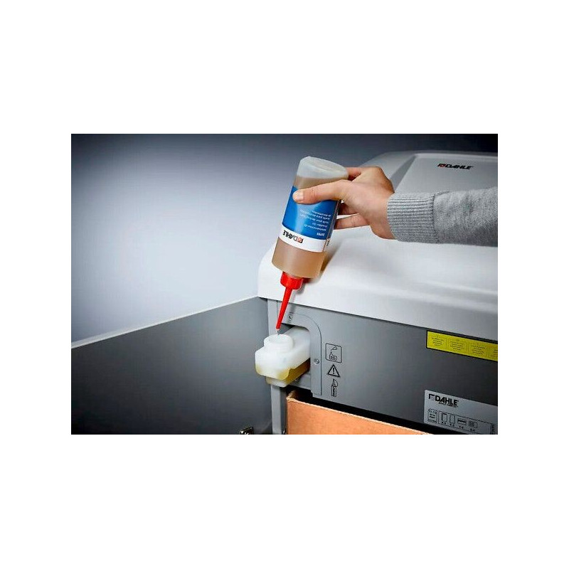 Silppuri P6 Dahle 606 0,80x12mm /Oiler. Korkealuokkainen paperintuhoaja integroidulla öljynsyötöllä.