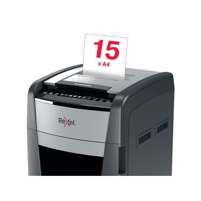 Silppuri P4 Rexel Optimum Auto+ 600X automaattisyötöllä