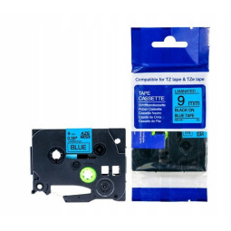 Tarranauha AZE-521 9mmx8m musta/sininen