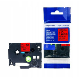 Tarranauha AZE-431 12mmx8m musta/punainen