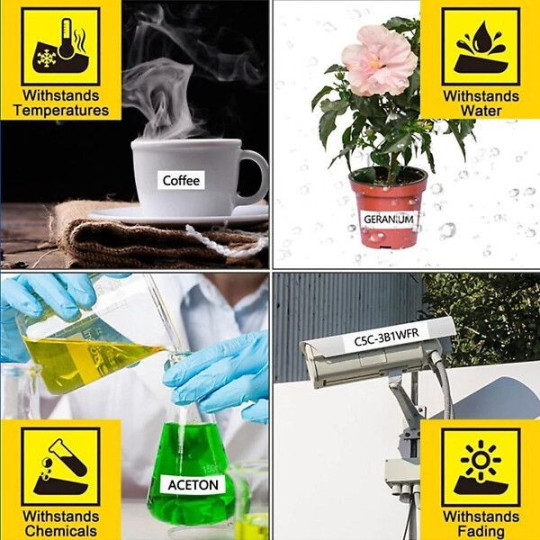 Tarranauha AZE-621 9mmx8m musta/keltainen