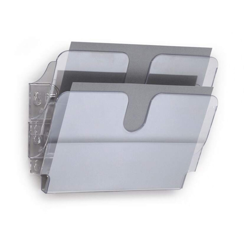 Seinäteline Durable Flexiplus 2-os. vaaka/kirkas