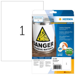 Herma 9500 Säänkestävä tarra 210x297mm A4 1-jak /10