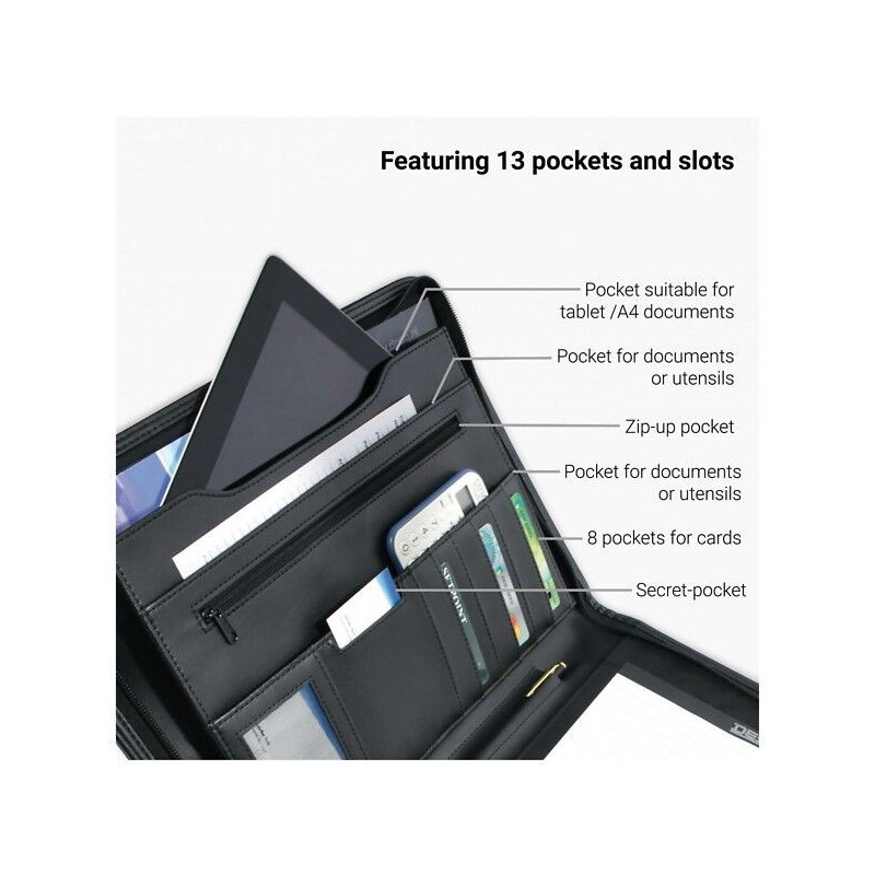 Konferenssikansio DesQ - monikäyttöinen kokouskansio