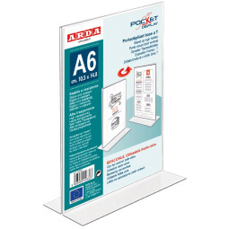 Esiteteline T-malli A6 kirkas