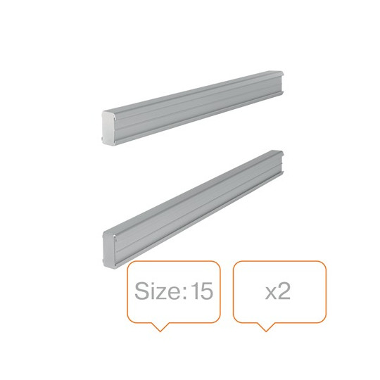 Seinäkisko 15 Nobo T-Card /2kpl - yksinkertainen suunnittelujärjestelmä