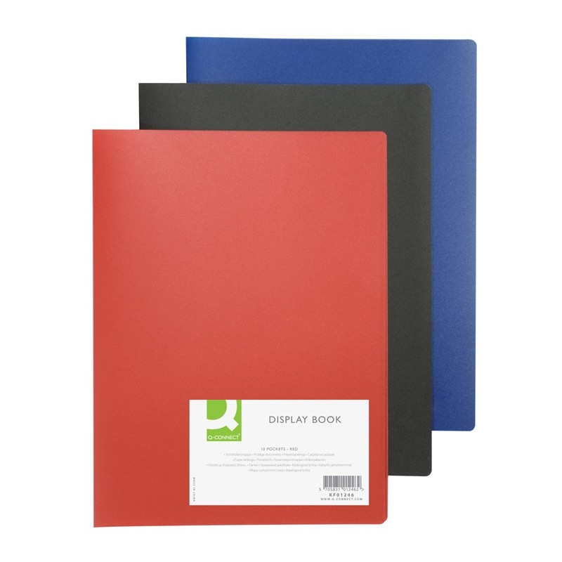 Kokoojakansio QC 20-osainen Musta - edullinen mainoskansio