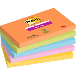 Post-It 655 76x127 Viestilappu Boost-värilajitelma - energiaa viestintään