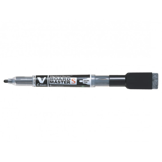 Taulutussi Pilot Board Master S - ohut taulukynä magneetilla ja pyyhkimellä