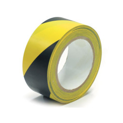 Varoitusteippi / huomioteippi 50mmx33m keltamusta