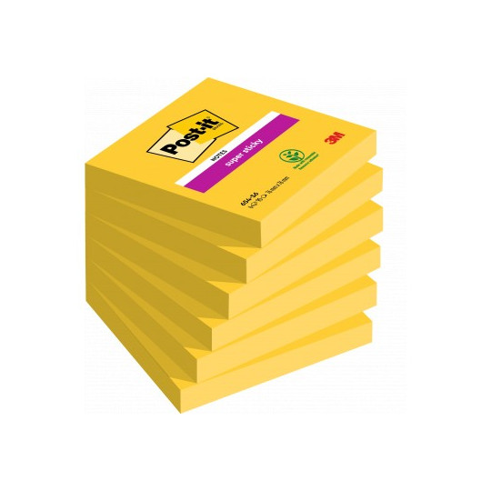 Viestilappu Post-It SS Ultrakeltainen 76x76mm /6x90kpl
