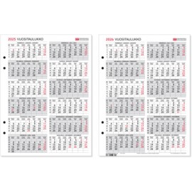 Vuositaulukko 2025-2026 Taulukkokalenteri *EOL*