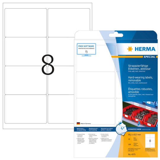 Herma SKT 4575 99,1x67,7mm irtoava tarra - tuotetieto- ja hintamerkintään
