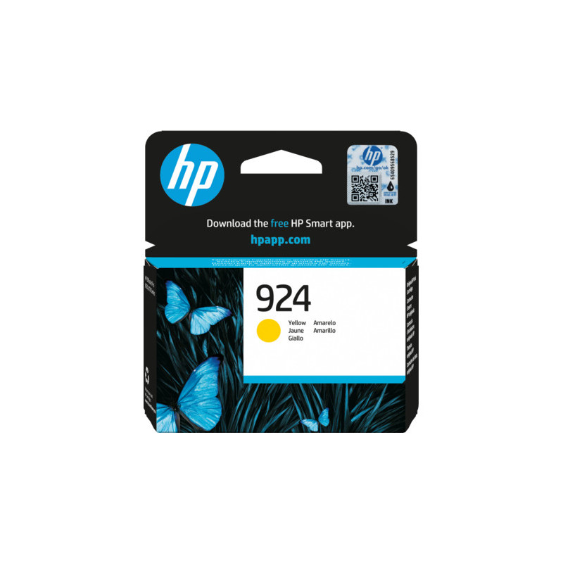 HP No 924 Mustepatruuna Yellow