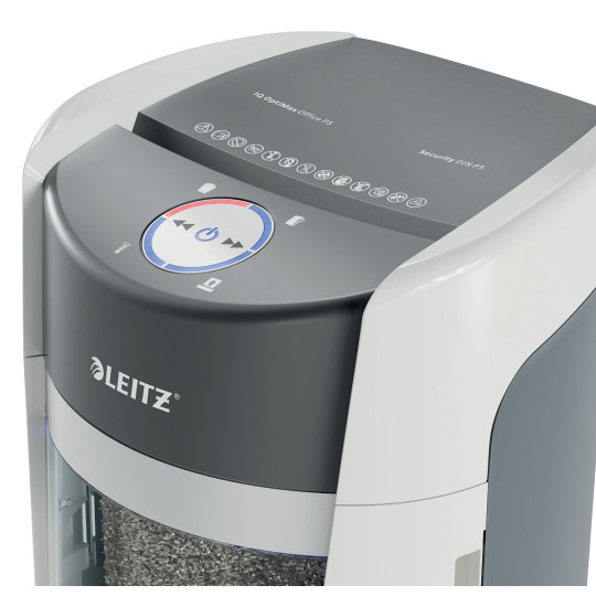 Silppuri P5 Leitz IQ OptiMax Office - tyylikäs paperintuhooja tehokkaaseen toimistoon Silppuri P5 Leitz IQ OptiMax Office - tyylikäs paperintuhooja tehokkaaseen toimistoon