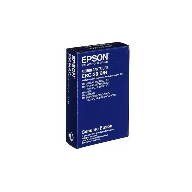 Värinauha Epson ERC-34 Musta/punainen