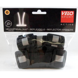 Heijastinhenkselit Musta Velo Sport