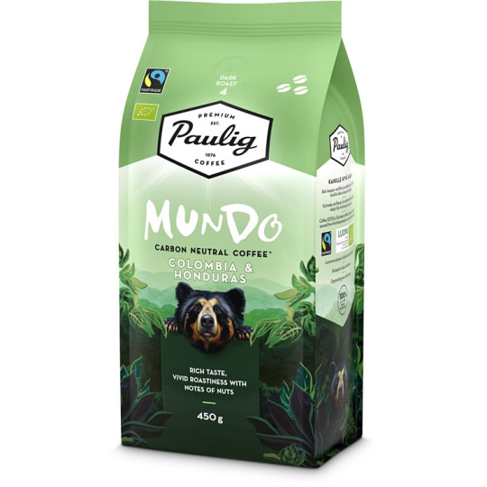 Kahvipapu Paulig Mundo 450g - monisävyinen ja vivahteikas