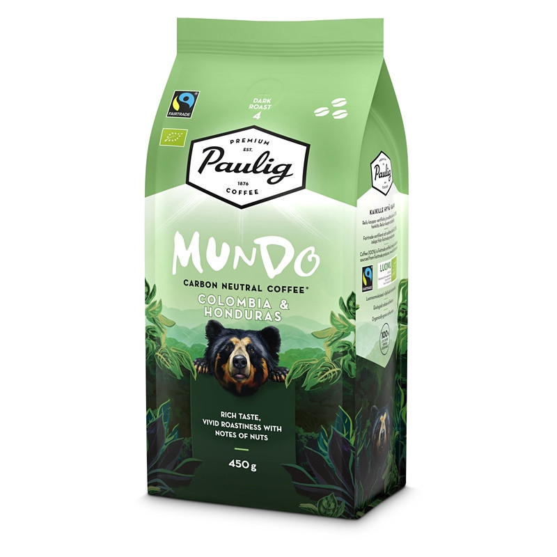 Kahvipapu Paulig Mundo 450g - monisävyinen ja vivahteikas