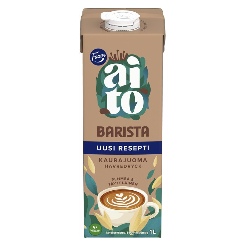 Kaurajuoma 1L Fazer Aito Barista