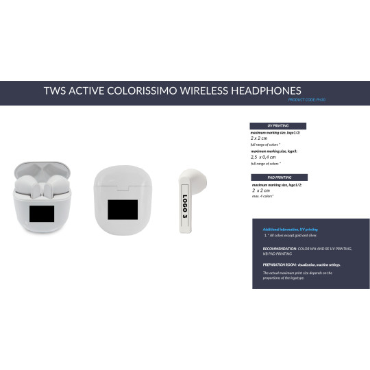 Kuulokkeet Colorissimo TWS Active