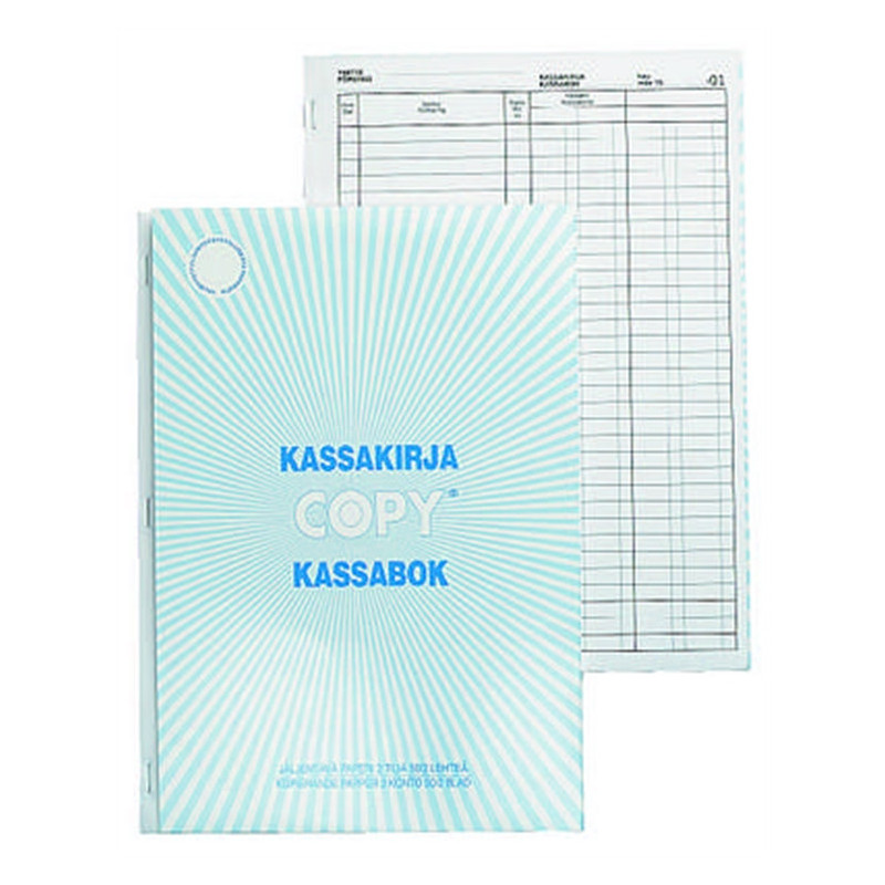 Kassakirja A4 2x50 sivua Plastipap