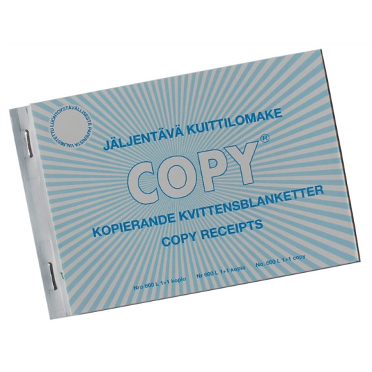 Kuittilomake A6L Plastipap 600 50+50