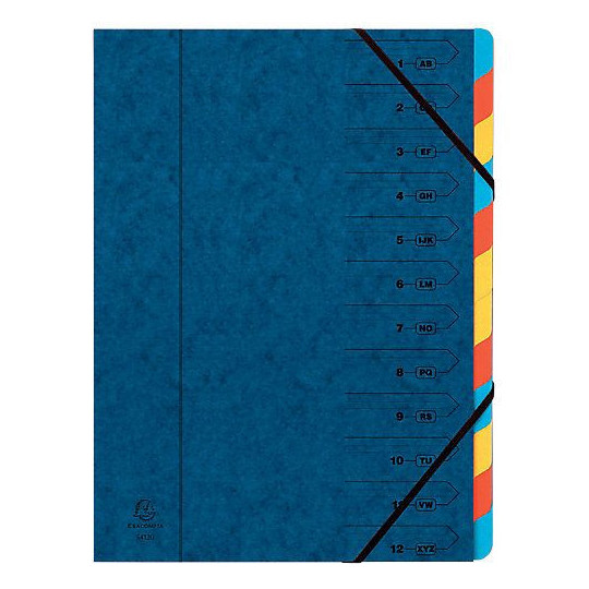 Esijärjestin 1-12 / A-Z Exacompta A4