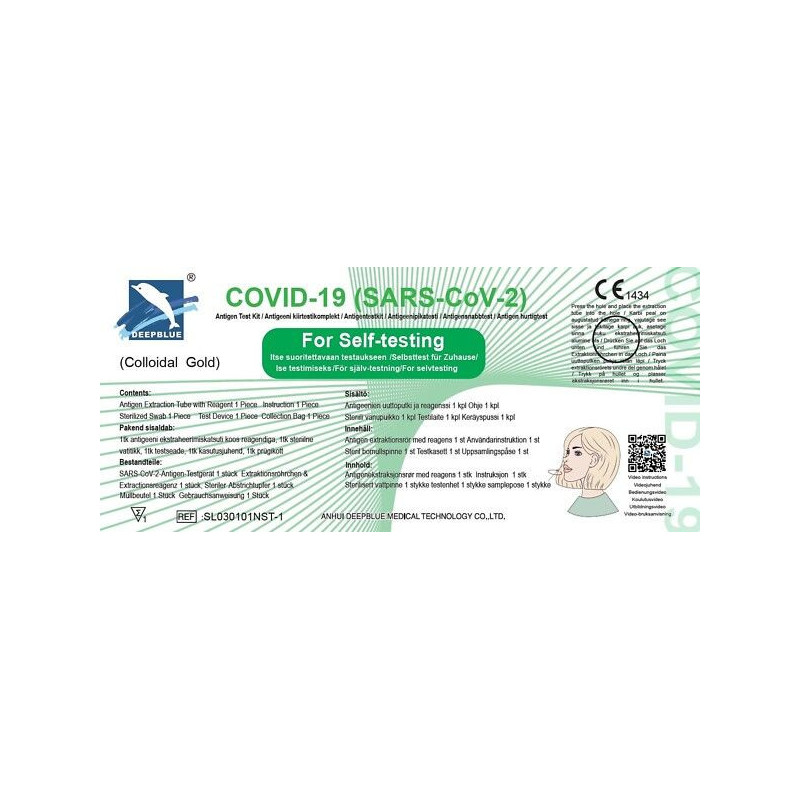 Koronatesti syljestä SARS-CoV-2-antigeeni