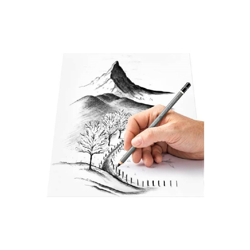 Hiilikynä 3kpl Staedtler - piirtämiseen ja luonnosteluun