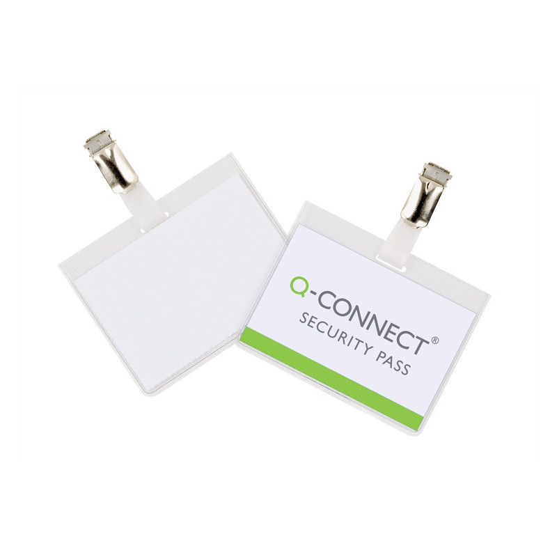 Nimikorttikotelo 60x90mm /25kpl Q-Connect Safe