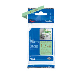 Satiininauha 12mm Kulta/mintunvihreä Brother TZe-RM34